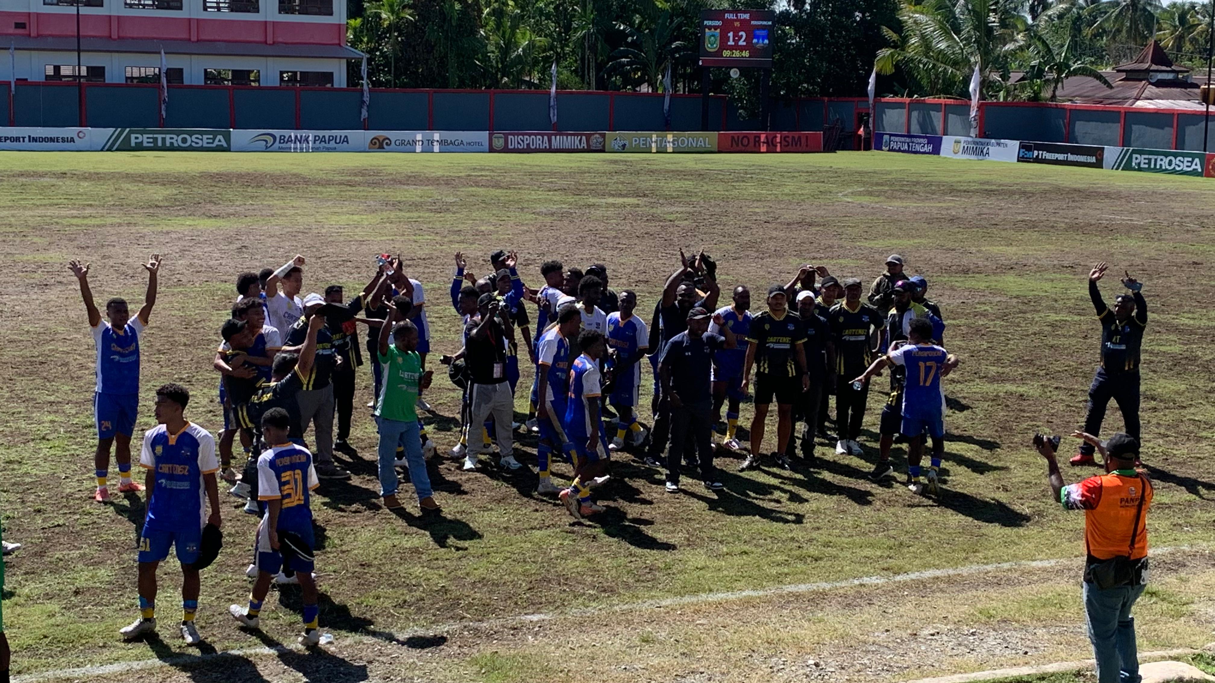 Taklukkan Persido 2-1, Persipuncak Melaju ke Final Liga 4 Papua Tengah