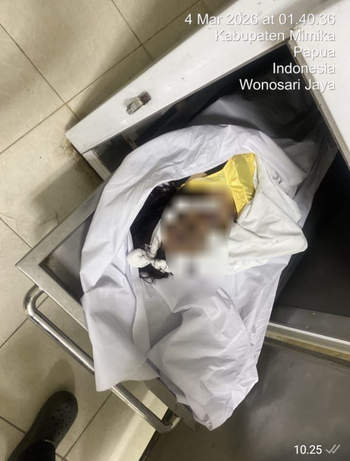 Polisi Dalami Penyebab Meninggalnya Seorang Perempuan di Belakang Grapari Timika