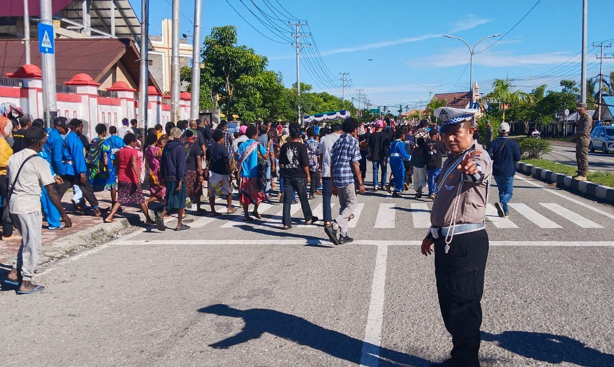 Sinergi Lintas Sektoral Amankan Prosesi Jumat Agung di Mimika