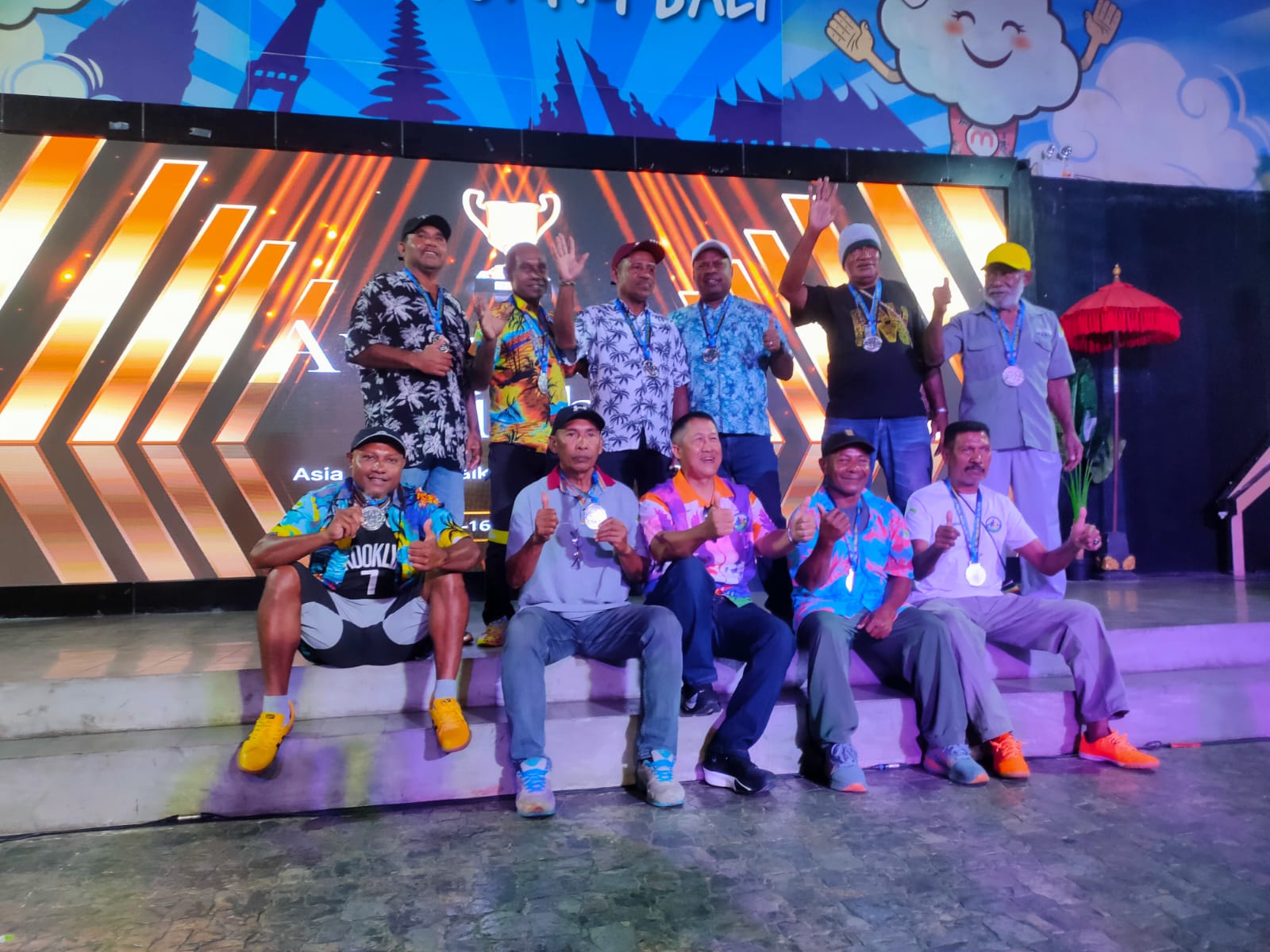 Garuda Emas Papua Tengah U-60 Raih Medali Perak di Ajang Asia Pacific Walking Football World Cup 2025