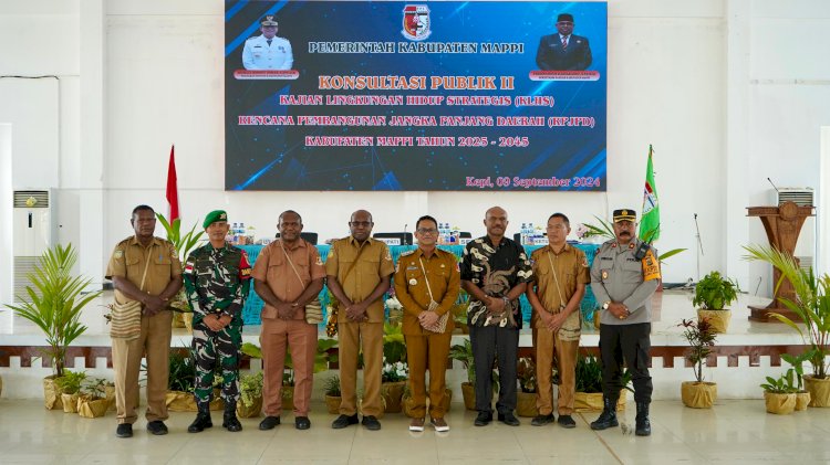 Pj. Bupati Mappi Buka Kegiatan Konsultasi Publik II KLHS - RPJPD Kabupaten Mappi