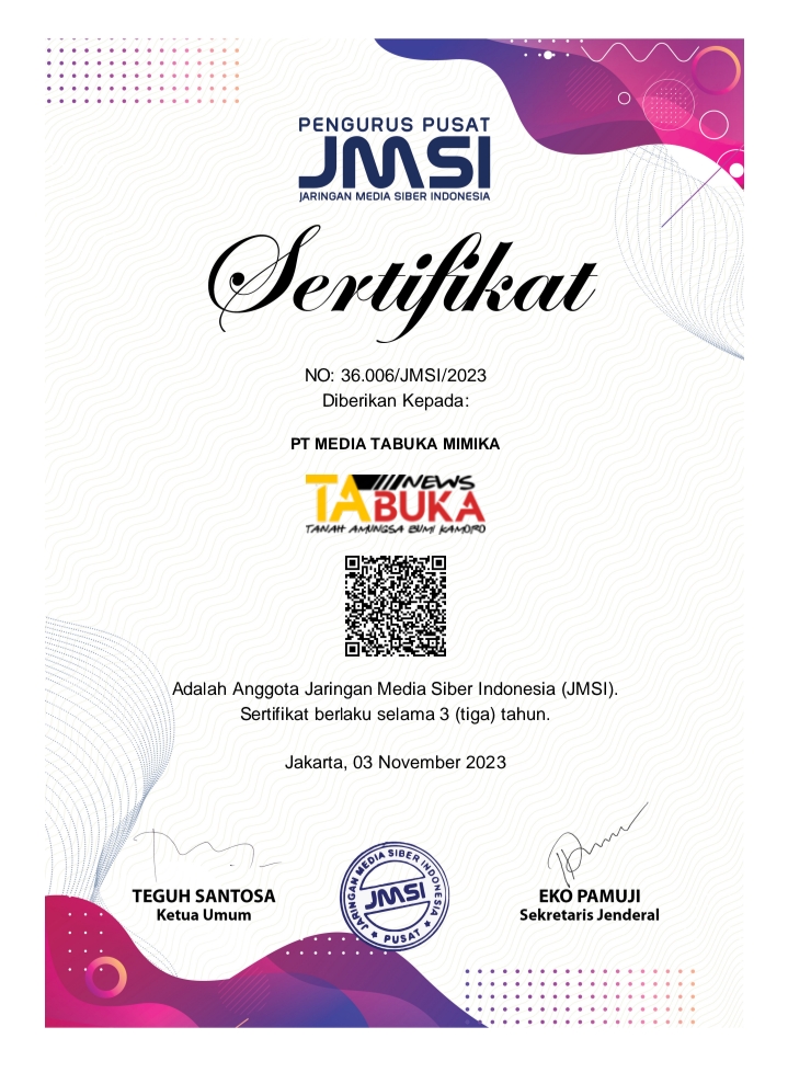 Tabukanews Gabung JMSI Kembangkan Profesionalisme Jurnalistik